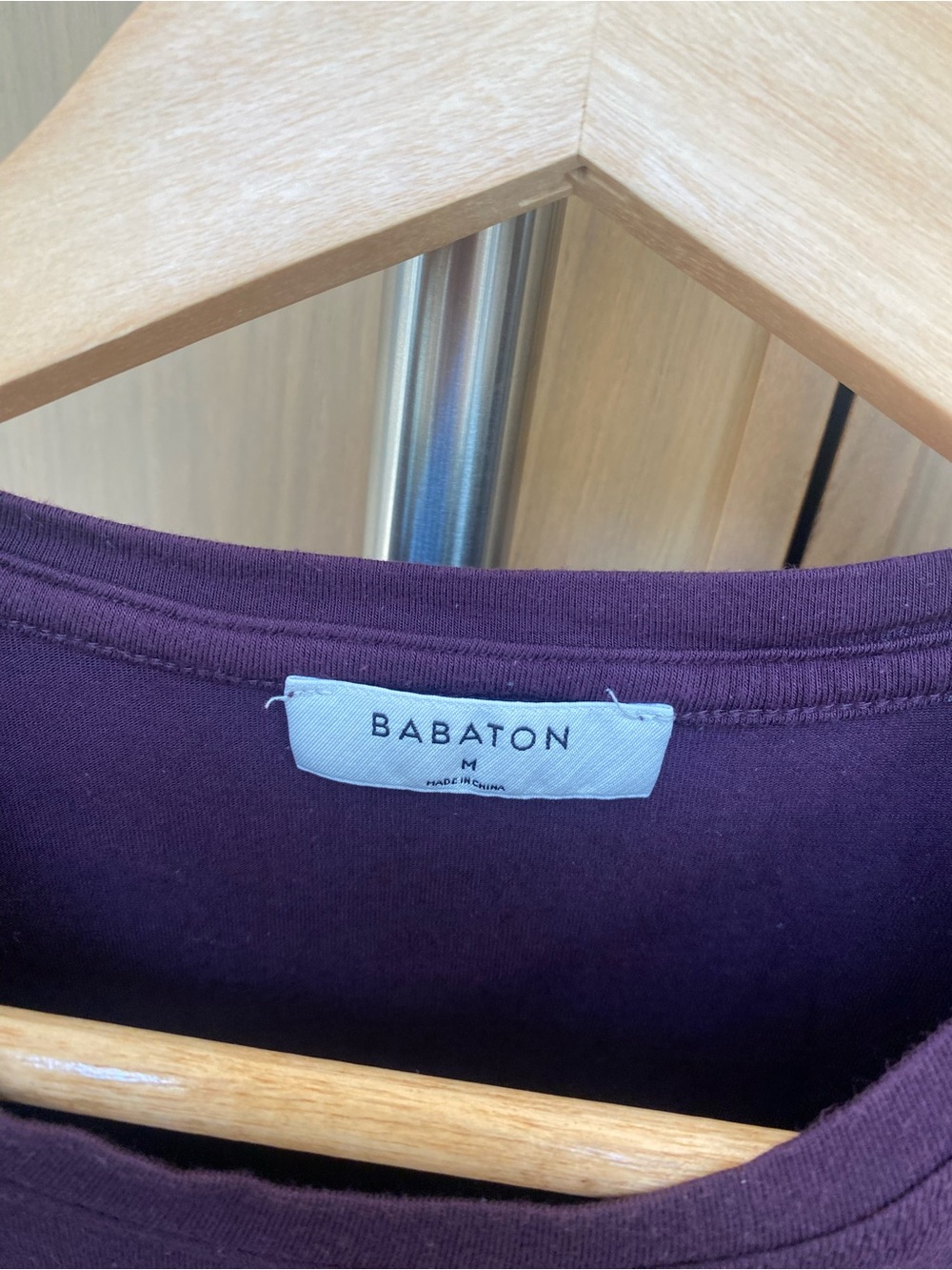 Babaton Plum Short Sleeve Crew Tee - Picture 3 of 3